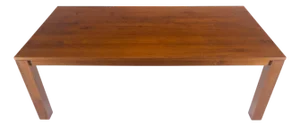 Massive Solid TEAK 41x87 Dining Conference Table Parsons Style MINT