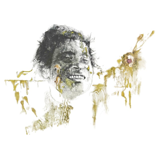 Renzo Vespignani, Portrait, Phototype Print, 1960s For Sale - Image 4 of 4