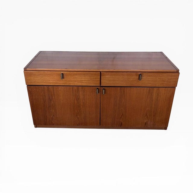 Vintage Danish Teak Low Sideboard, 1960s For Sale - Image 4 of 8