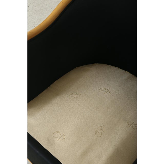 Wood Late 20th Century Pencil Reed Lounge Chair For Sale - Image 7 of 8