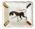 Small Ashtray in White and Polychrome Glazed Ceramic, 1950s For Sale