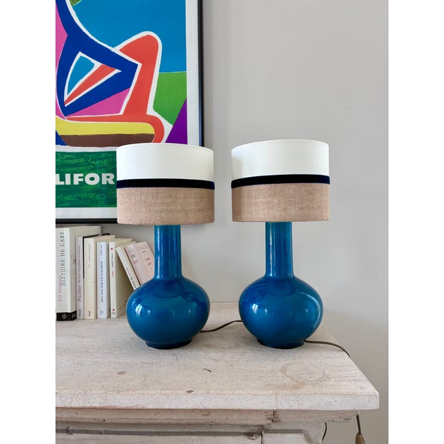 Ball Porcelain Lamps, 1970, Set of 2 For Sale - Image 6 of 6