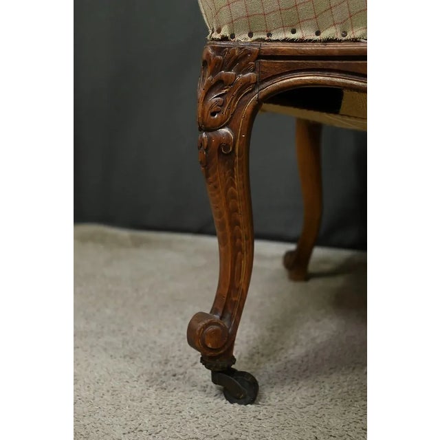 Louis XV Style Beechwood Armchair, Mid-19th Century For Sale - Image 9 of 16
