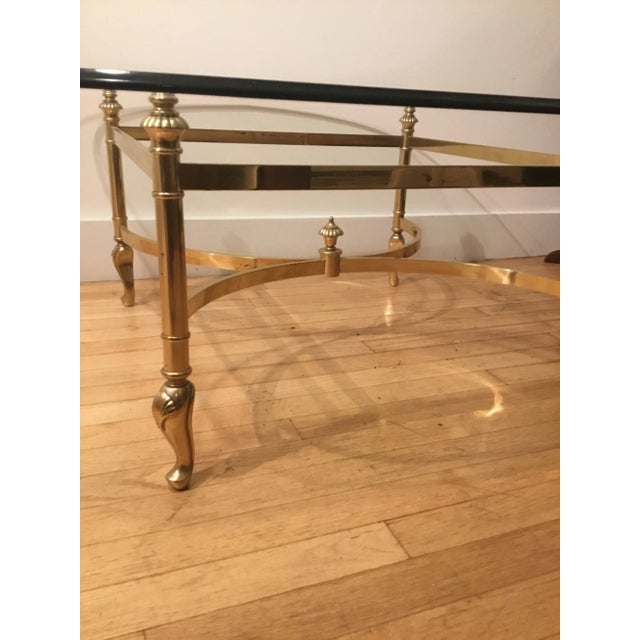 Ethan Allen 1980s Vintage Ethan Allen Hollywood Regency Type Coffee Table For Sale - Image 4 of 4