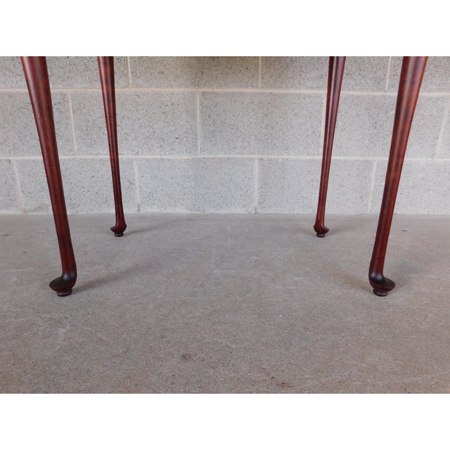 Great Windsor Chair Co Queen Anne Server Accent Table For Sale In Philadelphia - Image 6 of 16