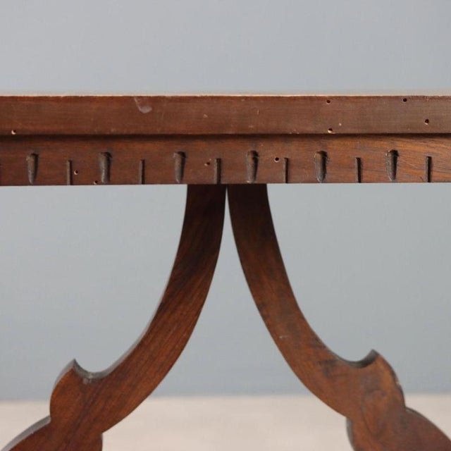 Italian Walnut Coffee Table For Sale - Image 4 of 10