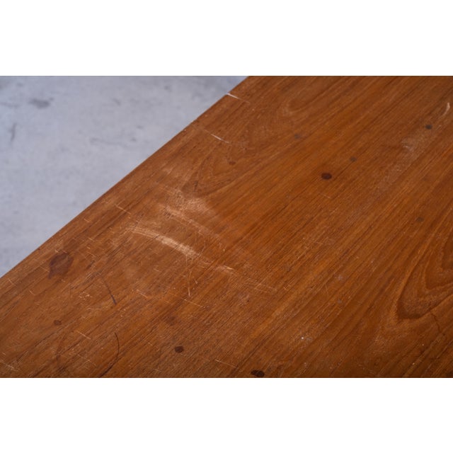 Wood Vintage Danish Teak Desk by Severin Hansen for Haslev Møbelfabrik, 1950s For Sale - Image 7 of 12