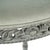 French Country Galdy Stool - Sage Velvet / Distressed Gray Carved Frame For Sale - Image 3 of 4