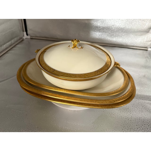 Perfect addition for any beautiful Celebration meal or entertaining- 6 pcs of serving dishes in “Margarete” pattern from...