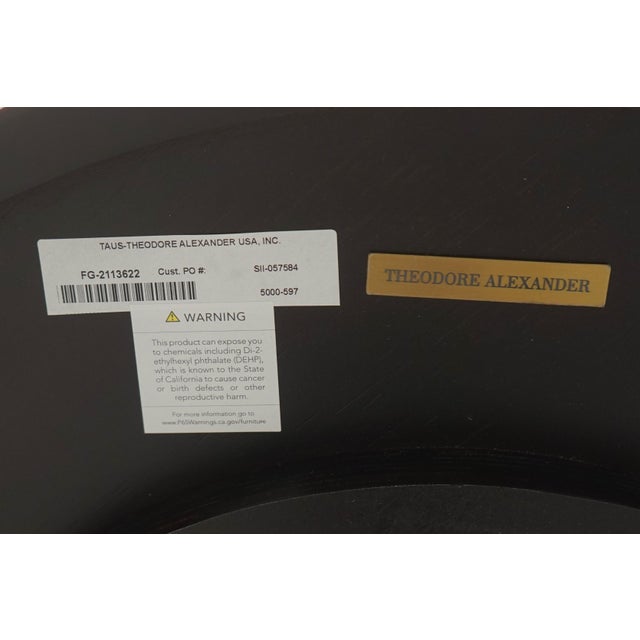 Theodore Alexander Round Iron Base Lamp Table For Sale - Image 12 of 12
