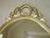Traditional Vintage Mid 20th Century Gold Oval Mirror For Sale - Image 3 of 7