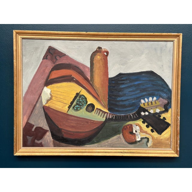 Original 20th Century European Oil on Canvas – “Still Life” – Unknown Artist – Framed 55.5 × 74.5 cm (21.9" × 29.3") A...