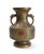 Metal Vintage Asian Champlevé Enamel Brass Vase With Elephant-Head Handles For Sale - Image 7 of 9