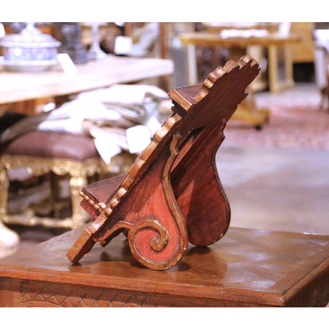 Baroque 19th Century Italian Baroque Revival Carved and Gilt Lectern or Book Stand For Sale - Image 3 of 12