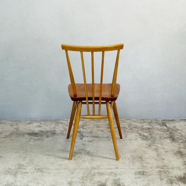 Elm and Beech 391 Dining Chairs by Lucian Ercolani for Ercol, 1980s, Set of 4 For Sale - Image 8 of 16