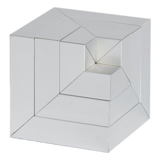 Aluminum Puzzle Sculpture by Bernard Girette, 1970s For Sale