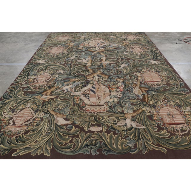 Handwoven in wool, this 9x14 contemporary rug is inspired by antique Tudor rugs and tapestries—-a new release from Rug &...