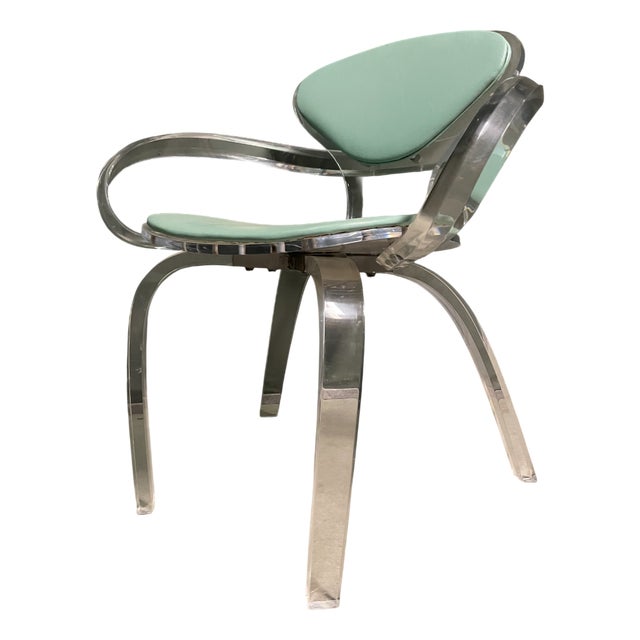 Vintage Armchair in Acrylic, 1980s For Sale