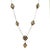 John Hardy Lavalier Necklace Gold Silver 18k Station Flower Motif For Sale - Image 4 of 9