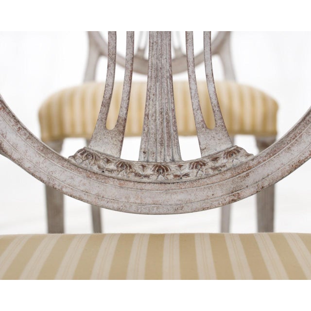Gustavian (Swedish) Gustavian Style Dining Chairs, Early 20th Century, Set of 6 For Sale - Image 3 of 9