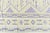 English Doris Leslie Blau Vintage Dhurrie Pale Sand With Lavender Flatweave Cotton Rug For Sale - Image 3 of 11
