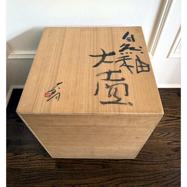 Large Japanese Contemporary Shigaraki Tsubo with Tomobako by Shiro Tsujimura For Sale - Image 17 of 18