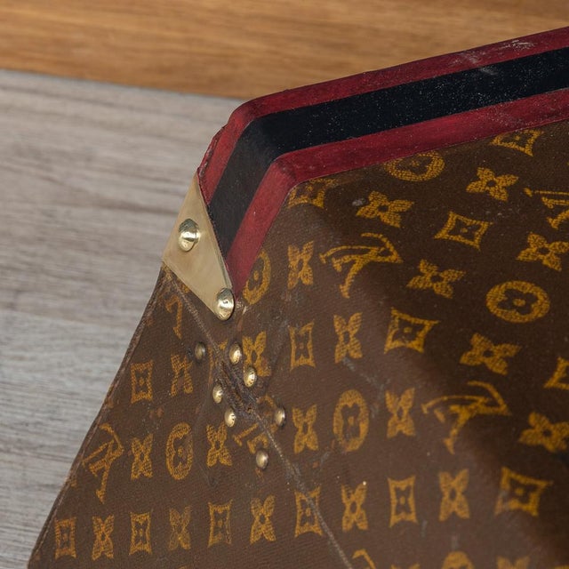 A very rare louis vuitton car trunk covered in the world famous monogram canvas. Car trunks were usually bespoke made for...