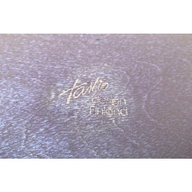 Vintage Finish Birch Deco Plate from Tailio Design, Finland, 1970s For Sale - Image 13 of 14