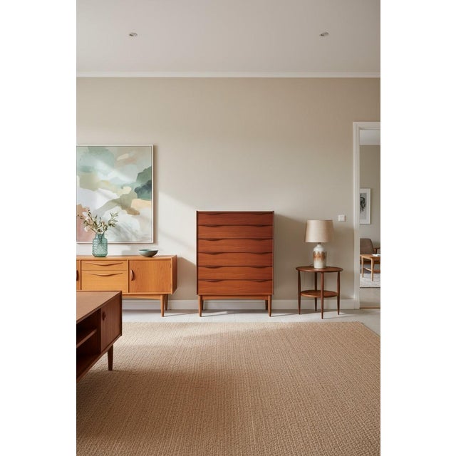 Danish Teak Chest of 6 Drawers, 1960s For Sale - Image 4 of 14