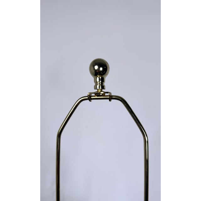Dark Green 1980s Postmodern Faceted Geometric Ceramic Sculptural Table Lamp For Sale - Image 8 of 9