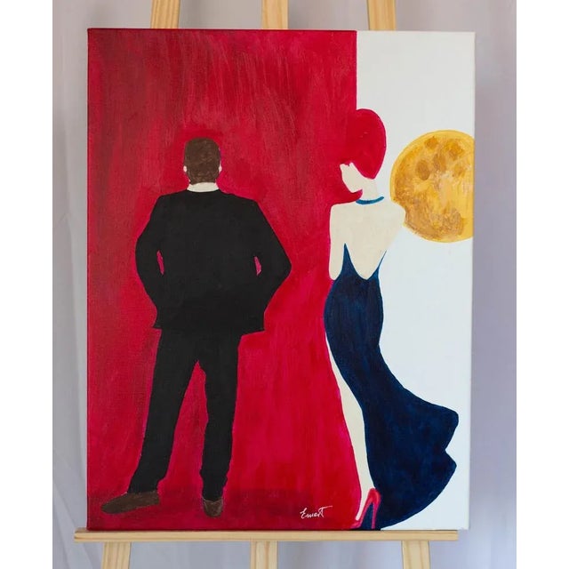 Ernest Carneado Ferreri, Entrando al baile, 2000s, Acrylic Painting, in Flawless conditions. Designed from 2000