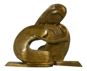 1970s Bunny Zelda Geller Compassion Bronze Sculpture