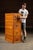 c. 1920s; (likely) Library Bureau SoleMakers - Boston, MA Quartersawn oak combination cabinet featuring four file drawers...