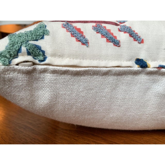 Custom Pillows in Jane Churchill Chintal Embroidered Fabric - A Pair For Sale - Image 10 of 13