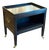 Vintage Black Lacquer Side Table For Sale