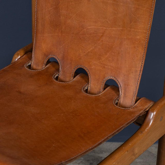 Animal Skin Vintage Leather Dining Chairs by Ilmari Tapiovaara, 1950, Set of 8 For Sale - Image 7 of 17