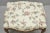 Vintage French Country Louis XV Carved Walnut Pink Floral Footstool Ottoman For Sale - Image 4 of 10