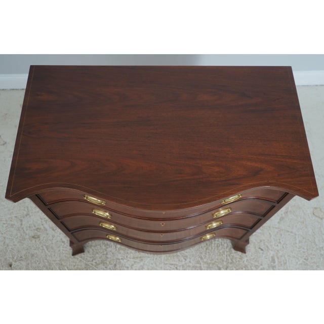 1990s 1990s Baker Colonial Williamsburg Inlaid Mahogany Virginia Chest For Sale - Image 5 of 18