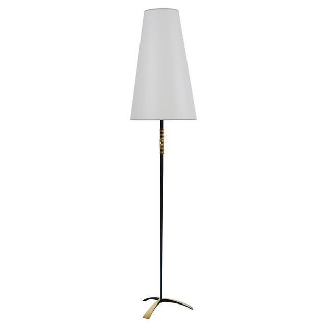 Mid-Century Brass Floor Lamp by Rupert Nikoll for Carl Aubock, Austria, 1950s For Sale - Image 16 of 16