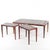Brown Coffee Tables in Rosewood and Ceramic, 1970s, Set of 3 For Sale - Image 8 of 18
