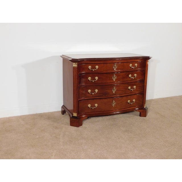 Vintage Craftique Furniture Mahogany 4 Drawer Fancy Chippendale Chest Dresser For Sale - Image 4 of 18