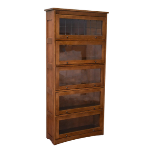 Mission Craftsman Style Oak Barrister Bookcase - 5 Stack - Micheal Cherry