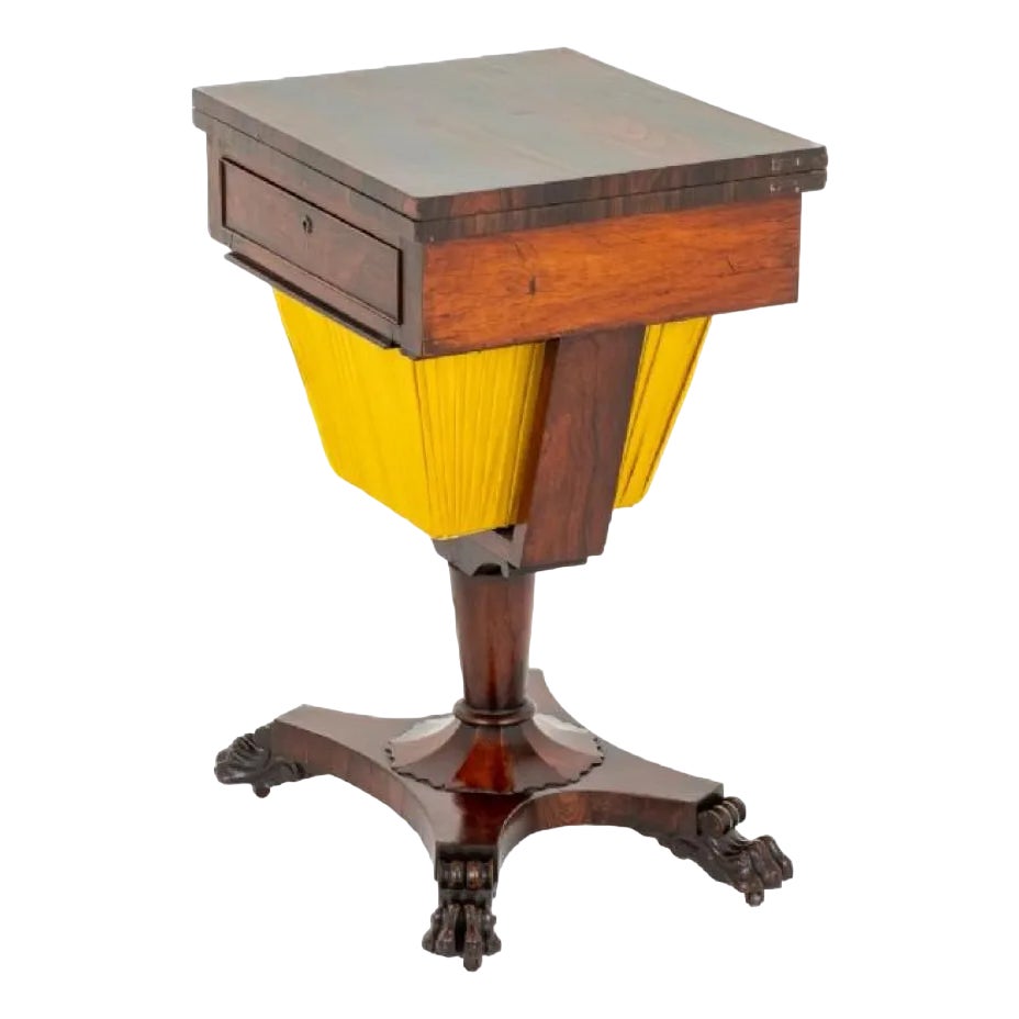Regency Game Table with Chess | Chairish