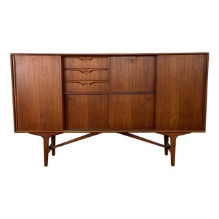Mid-Century Modern Teak Sideboard with Colored Drawers, 1960s For Sale