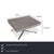 Introducing the Ronald Schmitt Glass Grey Coffee Table with Manual Function, Storage Compartment, and Plastic Finish. I...