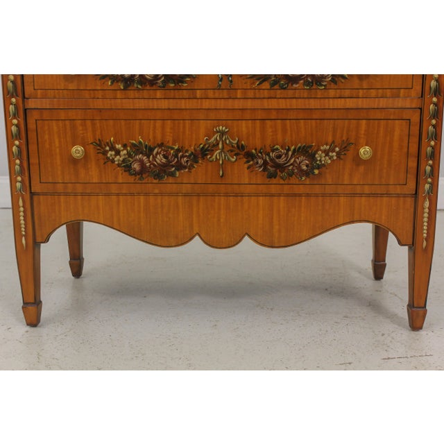 Maitland Smith Adams Paint Decorated Satinwood Chest For Sale In Philadelphia - Image 6 of 13