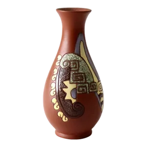 Vintage Gom Vietnam Style Vase