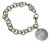 Vintage 1990s Tiffany & Co. Sterling Silver Engravable Round Tag Bracelet – 36.21g For Sale