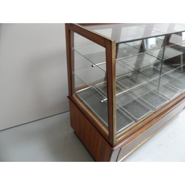 Antique Mahogany Bakery Display Cabinet, 1920s For Sale - Image 9 of 18