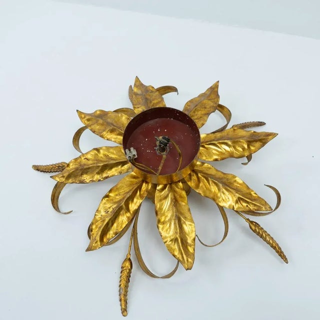 Mid-Century Modern Hollywood Regency Ceiling Lamp by Hans Kögl, 1980s For Sale - Image 3 of 9